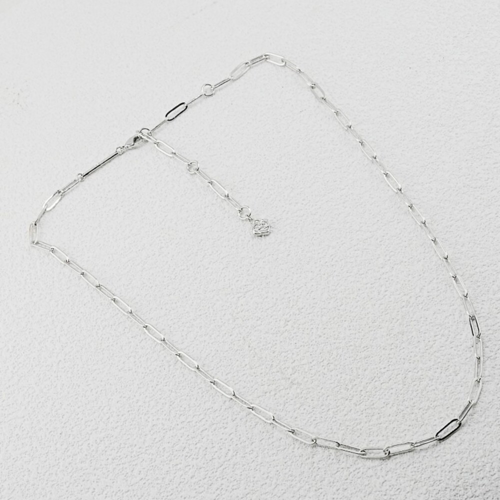 Kendra Scott Silver Paperclip Chain Necklace